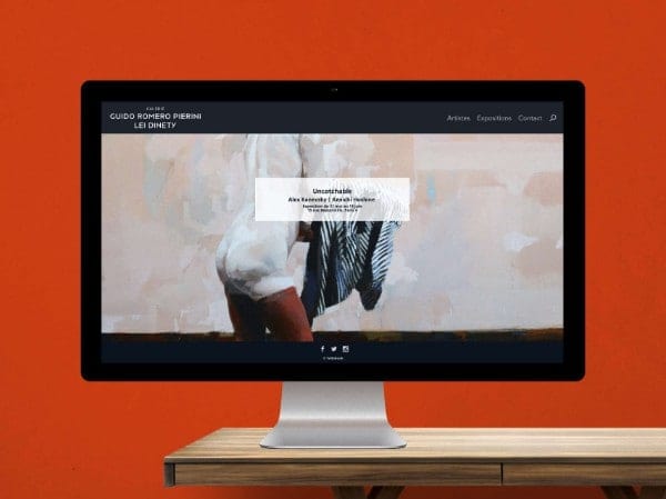 Interface Galerie Guido Romero Pierini